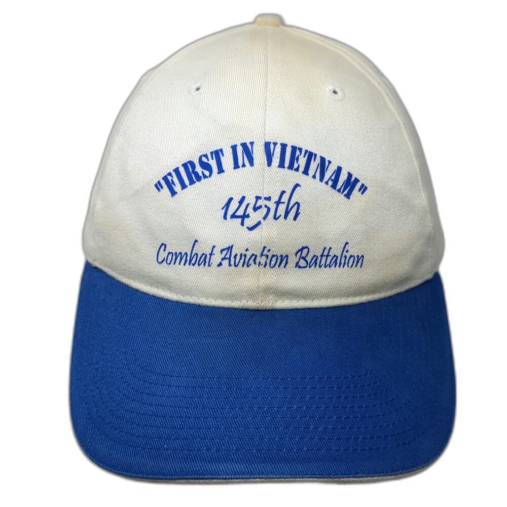 Vitronic Baseball Cap White Blue One Size 145th Combat Aviation Battalion Hat